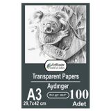 ArtMaster Aydınger Kağıdı A3 83 gr Eskiz Kağıdı 100 Adet Artmaster Aydınger Kağıt 29,7x42 cm Buzlu Mumlu Kağıt Çizim Kağıdı