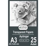 ArtMaster Aydınger Kağıdı A3 83 gr Eskiz Kağıdı 25 Adet Artmaster Aydınger Kağıt 29,7x42 cm Buzlu Mumlu Kağıt Çizim Kağıdı