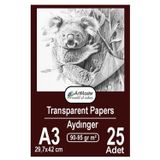 ArtMaster Aydınger Kağıdı A3 90-95 gr Eskiz Kağıdı 25 Adet Artmaster Aydınger Kağıt 29,7x42 cm Buzlu Mumlu Kağıt Çizim Kağıdı