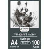ArtMaster Aydınger Kağıdı A4 83 gr Eskiz Kağıdı 100 Adet Artmaster Aydınger Kağıt 21x29,7 cm Buzlu Mumlu Kağıt Çizim Kağıdı