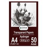 ArtMaster Aydınger Kağıdı A4 90-95 gr Eskiz Kağıdı 50 Adet Artmaster Aydınger Kağıt 21x29,7 cm Buzlu Mumlu Kağıt Çizim Kağıdı