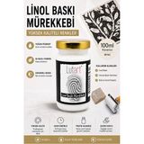 ArtMaster Beyaz Linol Mürekkebi 100 ml 1 Adet Lutart Linol Baskı Boya Mürekkebi Blok Baskı Sanat Su Bazlı Matbaa Mürekkebi Hobi - Standart