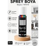 ArtMaster Beyaz Sprey Boya 200 ml 1 Adet Südor Hızlı Kuruyan Renkli Profesyonel Canlı Renk Ahşap Plastik Demir Metal Porselen Cam