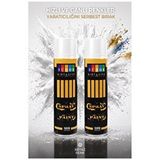 ArtMaster Beyaz Sprey Boya 200 ml 2 Adet Südor Hızlı Kuruyan Renkli Profesyonel Canlı Renk Ahşap Plastik Demir Metal Porselen Cam