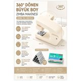 Artmaster Beyaz Zımba Makinesi 24/6 1 Adet Fixpoint P-4550 Pastel Renkler Büyük Zımba Makinası ve Teli 20 25 S
