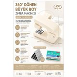 ArtMaster Beyaz Zımba Makinesi 24/6 1 Adet Fixpoint P-4550 Pastel Renkler Büyük Zımba Makinası ve Teli 20 25 Sayfa Dereceli Ofis