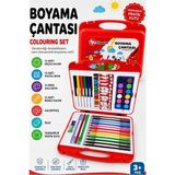 ArtMaster Boyama Çantası 1 Paket Fixpoint 36 Parça Boyama Seti Çantalı Kuru Boya Sulu Boya Pastel Boya Keçeli Kalem - Karışık-Çok Renkli