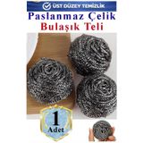 ArtMaster Bulaşık Teli Ovma Teli 1 Adet Ekonomik Toptel Sürtme Teli Lavabo Mutfak Banyo Temizlik Teli Sert Yüzey İçin