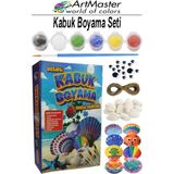 ArtMaster Deniz Kabuğu Boyama Seti 1 Paket Deniz Kabuk Midye Boyama Sanatsal Hobi Boyama Akrilik Boya Fırça - Çok Renkli - Standart