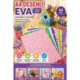 ArtMaster Desenli Eva 10 Renk A4 20X30CM 1 Paket Bubu Desenli Eva Süngeri 10 Lu Renkli Eva Elişi Okul Öncesi Ana Sınıfı Ilkokul