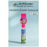 ArtMaster Düdüklü Köpük Baloncuk Üfleme 1 Adet Köpük Yapma Oyuncağı Baloncuk Üfleme Oyuncağı Sınıf Karne Hediye