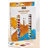 ArtMaster Guaj Boya 24 Renk 12 ml 1 Paket Pepeo Guaj Boya Seti 24 Lü Tüpte Canlı Parlak ve Solmayan Profesyonel - Çok Renkli