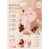 ArtMaster Hediye Kutusu Orta Boy Pembe Kalpli 1 Paket K-8634 Boş Hediye Kutusu Sevgiliye Özel Kurdelalı Kutu Karton Kutu Hatıra - Standart