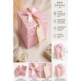 ArtMaster Hediye Kutusu Pembe Kare 1 Adet K-8757 Küçük Boş Hediye Kutusu Sevgiliye Özel Kurdelalı Kutu Karton Kutu 9X9CM - Standart