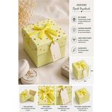 ArtMaster Hediye Kutusu Sarı Kare 1 Adet K-8757 Küçük Boş Hediye Kutusu Sevgiliye Özel Kurdelalı Kutu Karton Kutu 9X9CM - Standart