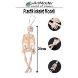 Artmaster İskelet Modeli Plastik 20 cm 1 Adet Silikon İnsan İskeleti Plastik İsket Modeli Silikon İskelet Dene