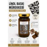 ArtMaster Kahverengi Linol Mürekkebi 100 ml 1 Adet Lutart Linol Baskı Boya Mürekkebi Blok Baskı Sanat Su Bazlı Matbaa Mürekkebi