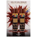 ArtMaster Kahverengi Sprey Boya 200 ml 2 Adet Südor Hızlı Kuruyan Renkli Profesyonel Canlı Renk Ahşap Plastik Demir Metal Porselen