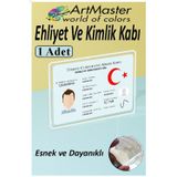 ArtMaster Kimlik Ehliyet Kredi Kartı Koruyucu Şeffaf 1 Adet Yeni Nesil Kart Kılıfı Plastik Kırılmaz Kart Kabı Kart Kılıfı