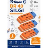 ArtMaster Kırmızı Mavi Silgi 3 Adet Pelikan SP40 Kurşun Kalem Tükenmez Pilot Kalem Silgi Ufalanmayan Okul Büro Yerli Üretim Ekstra - Kırmızı - Mavi - Standart - Orta