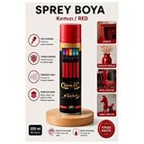 ArtMaster Kırmızı Sprey Boya 200 ml 1 Adet Südor Hızlı Kuruyan Renkli Profesyonel Canlı Renk Ahşap Plastik Demir Metal Porselen