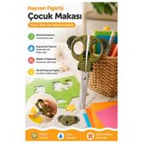 Artmaster Koala Figürlü Makas 1 Adet Bubu Küt Uç Korumalı Okul Makası Çocuk Kağıt Makası Okul Öncesi Kreş Ana