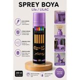 ArtMaster Lila Sprey Boya 200 ml 1 Adet Südor Hızlı Kuruyan Renkli Profesyonel Canlı Renk Ahşap Plastik Demir Metal Porselen Cam
