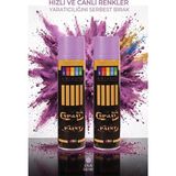 ArtMaster Lila Sprey Boya 200 ml 2 Adet Südor Hızlı Kuruyan Renkli Profesyonel Canlı Renk Ahşap Plastik Demir Metal Porselen Cam