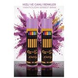 Artmaster Lila Sprey Boya 200 ml 2 Adet Südor Hızlı Kuruyan Renkli Profesyonel Canlı Renk Ahşap Plastik Demir