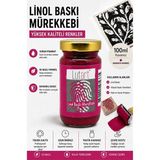 ArtMaster Magenta Kırmızı Linol Mürekkebi 100 ml 1 Adet Lutart Linol Baskı Boya Mürekkebi Blok Baskı Sanat Su Bazlı Matbaa Mürekke - Standart