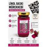 ArtMaster Magenta Kırmızı Linol Mürekkebi 100 Ml 1 Adet Lutart Linol Baskı Boya Mürekkebi Blok Baskı Sanat Su Bazlı Matbaa Mürekke