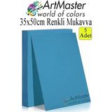 ArtMaster Mavi Renkli Mukavva 35X50 cm 5 Adet 1 Paket Renkli Sert Karton 1.0 mm Anasınıfı Hobi Etkinlik Okul Öncesi Elişi - Standart