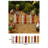 Artmaster Mini Kırmızı Renkli Bahçe Çiti 1 Adet 3x60 cm Teraryum Okul Ev Proje Renkli Minyatür Çit Ahşap Dekor