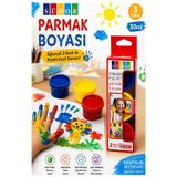 ArtMaster Parmak Boya 3 Renk 1 Adet Südor 25 ml 3 lü Parmak Boyası Resim Dersi Su Bazlı Resim Okul Öncesi Kreş Anasınıfı