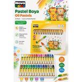 ArtMaster Pastel Boya 24 Renk 1 Paket Nova Color Pastel Boya 24 Lü Karton Kutulu Parlak Canlı ve Örtücü Renkler - Çok Renkli