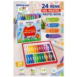 ArtMaster Pastel Boya 24 Renk 1 Paket Pensan Pastel Boya 24 lü Karton Kutulu Parlak Canlı ve Örtücü Renkler
