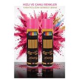 ArtMaster Pembe Sprey Boya 200 ml 2 Adet Südor Hızlı Kuruyan Renkli Profesyonel Canlı Renk Ahşap Plastik Demir Metal Porselen Cam