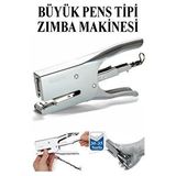 ArtMaster Pens Zımba Makinesi 24/6 1 Adet Norex Pens Tipi Çelik Büyük Zımba Makinası 30 35 Sayfa Ofis Büro Okul Öğrenci Büyük Boy Gri
