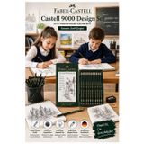 ArtMaster Resim Kalemi Teneke Kutu Faber Castell Dereceli Kalem Seti Karakalem 12 li Set 5B 4B 3B 2B B HB F H 2H 3H 4H 5H