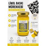 ArtMaster Sarı Linol Mürekkebi 100 ml 1 Adet Lutart Linol Baskı Boya Mürekkebi Blok Baskı Sanat Su Bazlı Matbaa Mürekkebi Hobi - Standart