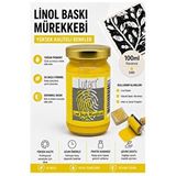 ArtMaster Sarı Linol Mürekkebi 100 Ml 1 Adet Lutart Linol Baskı Boya Mürekkebi Blok Baskı Sanat Su Bazlı Matbaa Mürekkebi Hobi