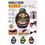 ArtMaster Siyah Şifreli Bisiklet Kilidi 80 cm 1 Adet K-3675 Çelik Halat Plastik Kaplamalı Bisiklet Kiliti Scooter Kapı Şifreli - 80cm - Standart