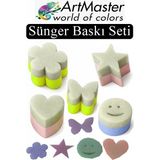 ArtMaster Sünger Eva Baskı Seti 5 Li 1 Paket Sünger Baskı Eva Şekilli Sünger Boya Damga Okul Öncesi Kreş Anasınıfı Etkinlik - Standart - Renkli