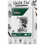 ArtMaster Telli Eskiz Defteri A5 Cm 1 Adet Herboy 120 Gr Eskiz Defteri Karakalem Çizim 50 Sayfa Dokulu Kağıt Üstten Açılmalı Ezkiz Çok Renkli