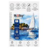 ArtMaster Telli Suluboya Eskiz Defteri 15x15 cm 1 Adet Herboy 300 gr Sulu Boya Eskiz Defteri Karakalem Çizim 12 Sayfa Dokulu Kağıt
