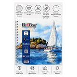 ArtMaster Telli Suluboya Eskiz Defteri 20x20 Cm 1 Adet Herboy 300 Gr Sulu Boya Eskiz Defteri Karakalem Çizim 12 Sayfa Dokulu Kağıt Çok Renkli