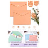 Artmaster Turuncu Çıtçıtlı Dosya Pastel Renk A4 2 Adet Dosy Plastik Renkli Zarf Dosya Çıt Çıtlı Dosya Ödev Evr