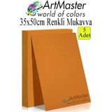 ArtMaster Turuncu Renkli Mukavva 35x50 cm 5 Adet 1 Paket Renkli Sert Karton 1.0 mm Anasınıfı Hobi Etkinlik Okul Öncesi Elişi