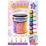 ArtMaster Yıldızlı Pul Standlı 6 Renk 60GR 1 Paket Bubu Parlak Pul Okul Sınıf Etkinlik Resim Dekarasyon Hobi Süsleme Sanat - Çok Renkli