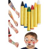 ArtMaster Yüz Boyası 6 Renk 1 Paket Bubu Face Paint Yüz Boyası Canlı Renkler Sağlığa Zararsız Kreş Okul Öncesi - Çok Renkli - Standart